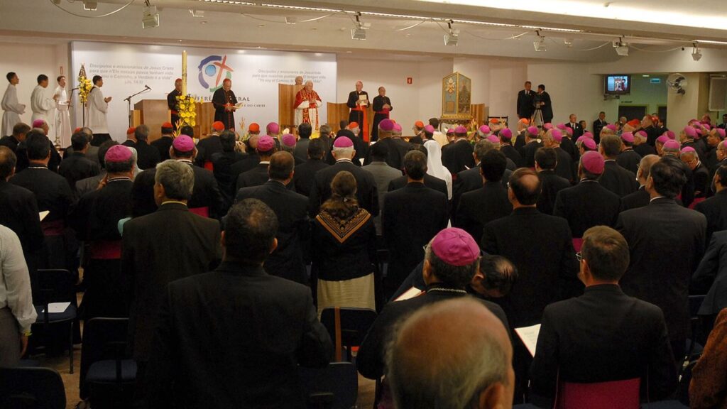 Bento XVI na abertura da V Conferência do CELAM em Aparecida