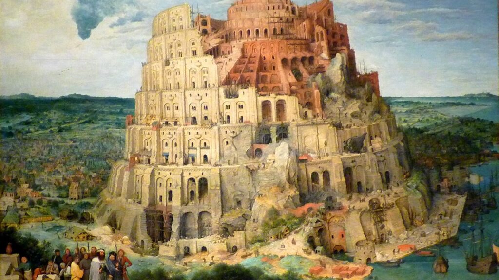 A Torre de Babel, onde as línguas se confundiram, episódio que Pentecostes inverte