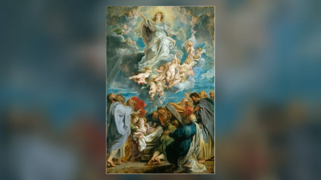 Assunção da Virgem Maria, pintura de Peter Paul Rubens, cerca de 1611