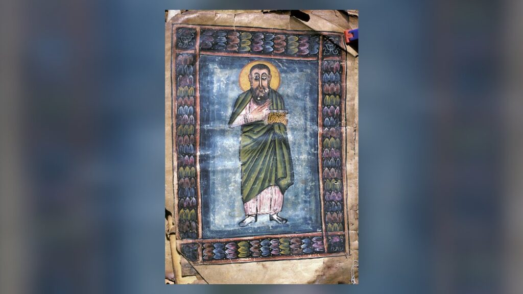 Eusébio de Cesareia, retrato nos Evangelhos de Garima, manuscrito etíope
