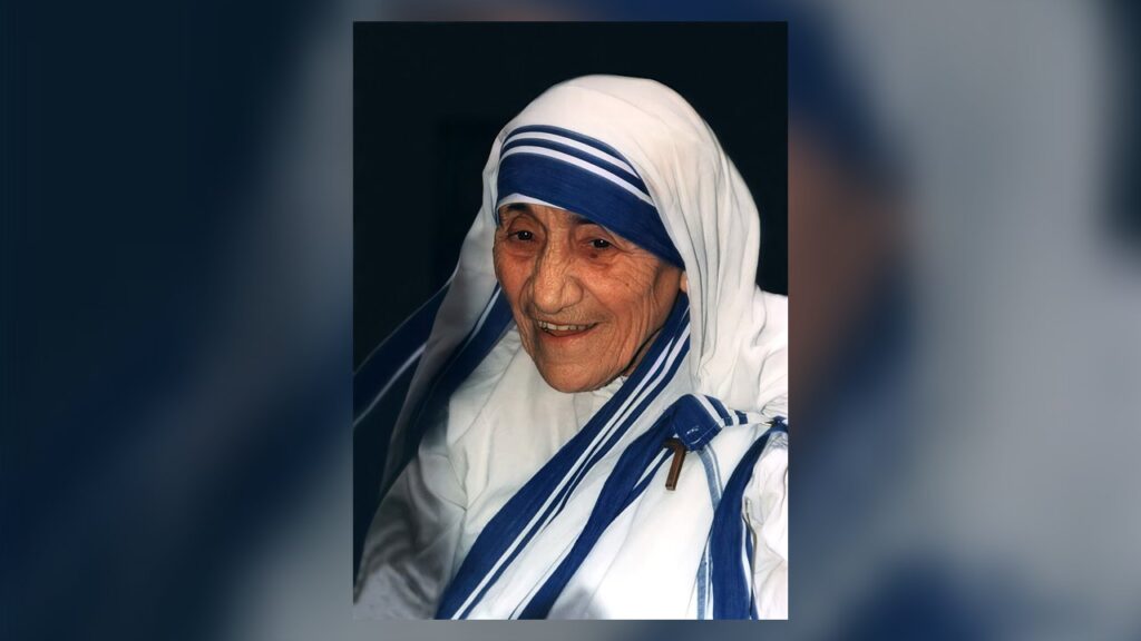 Madre Teresa em 1995, anos depois do Prêmio Nobel da Paz recebido em Oslo em 1979