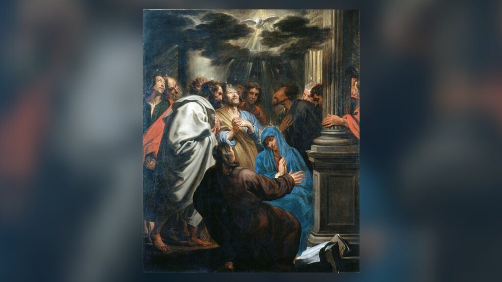 Maria no centro dos Apóstolos em Pentecostes: maior que todos, sem ser apóstola