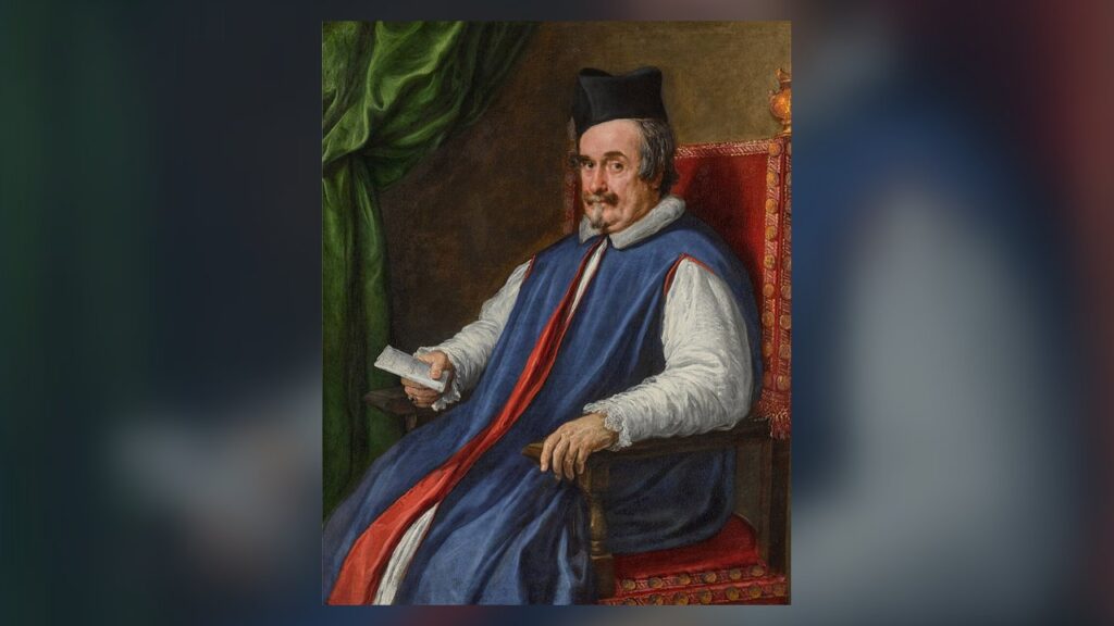 Monsenhor Cristoforo Segni, mordomo do Papa Inocêncio X, prelado da antiga Casa Pontifícia