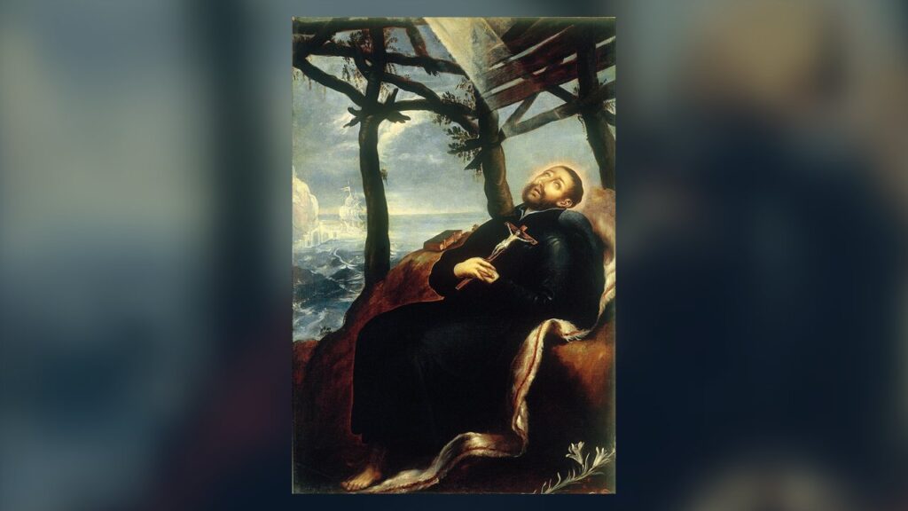Morte de São Francisco Xavier, padroeiro da festa em que o Apostolado nasceu, em 1844