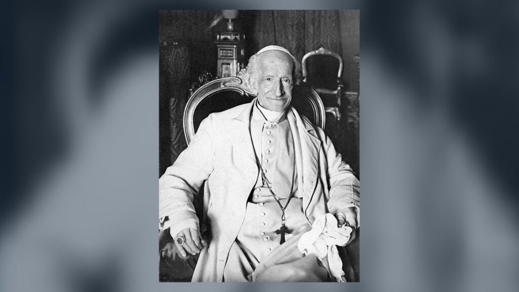 O papa Leão XIII, que propôs a família de Nazaré como modelo e autorizou a festa nas dioceses