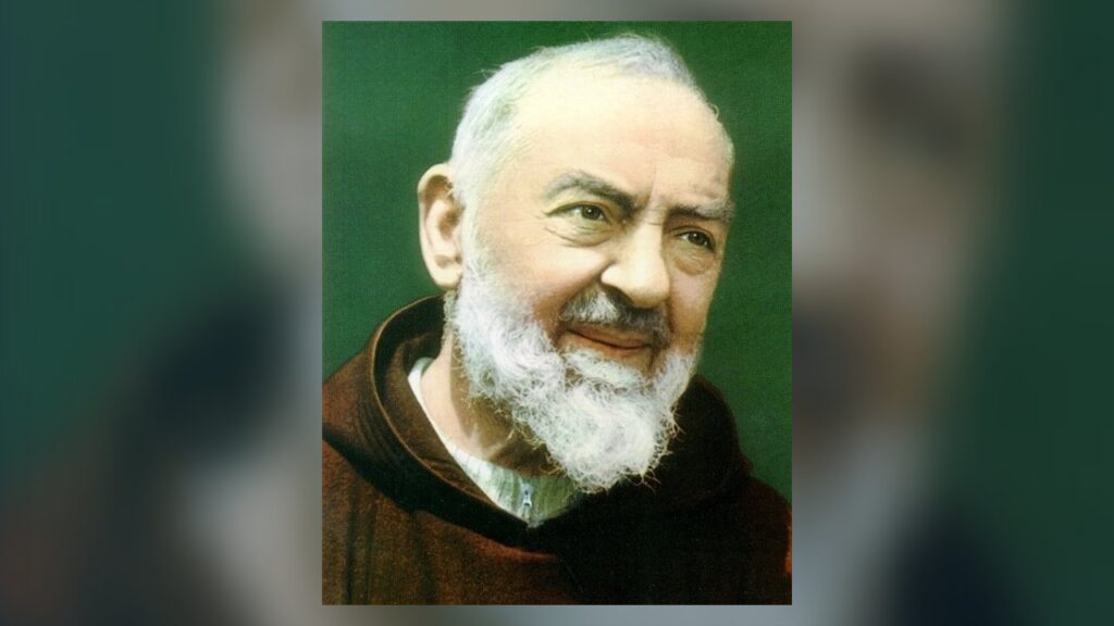 Retrato fotográfico de São Padre Pio de Pietrelcina