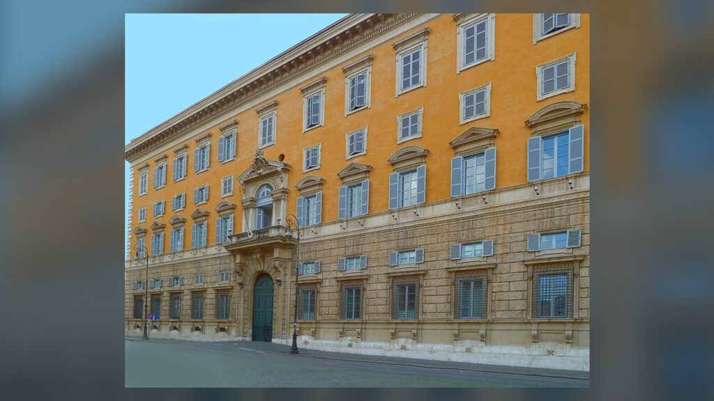 Palácio do Santo Ofício, sede da Congregação que em 2001 declarou inválido o batismo mórmon