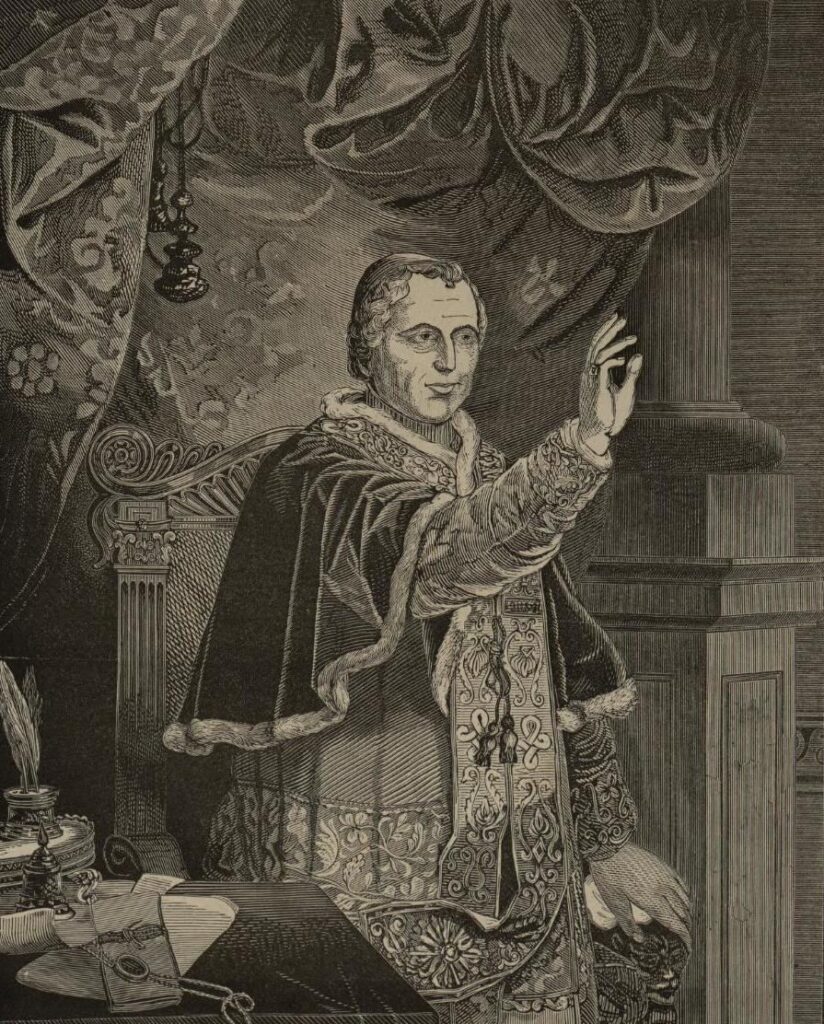 Retrato do Papa Pio IX, que definiu o dogma da Imaculada Conceição em 1854