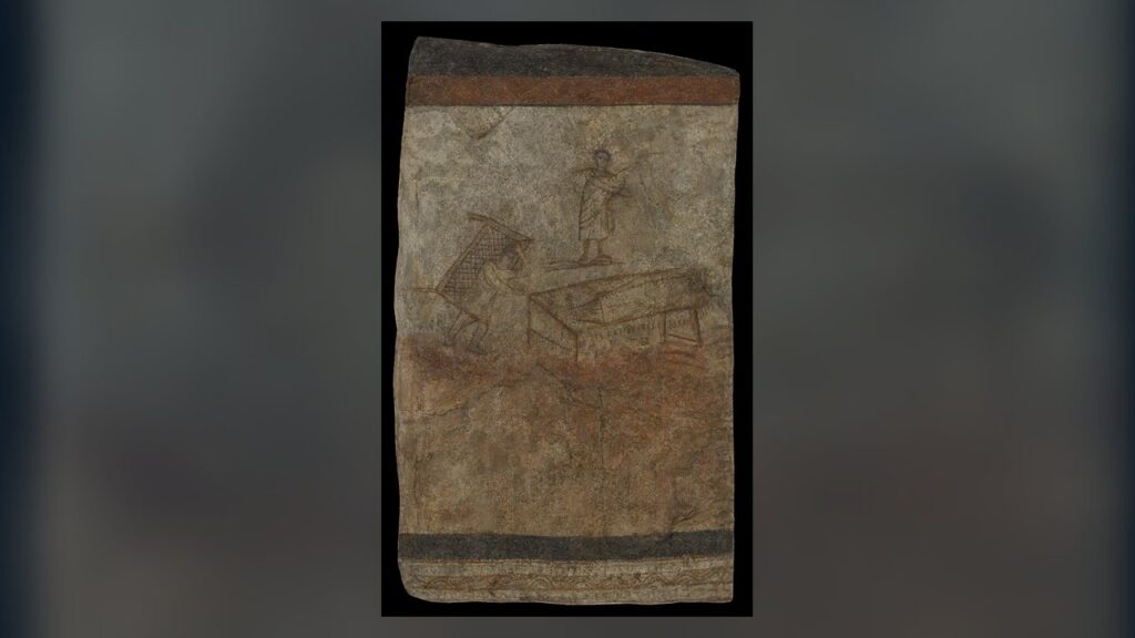 Pintura de Cristo curando o paralítico, do batistério da casa-igreja de Dura-Europos, século III