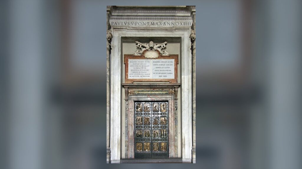Porta Santa da Basílica de São Pedro, aberta pelo papa no início de cada jubileu