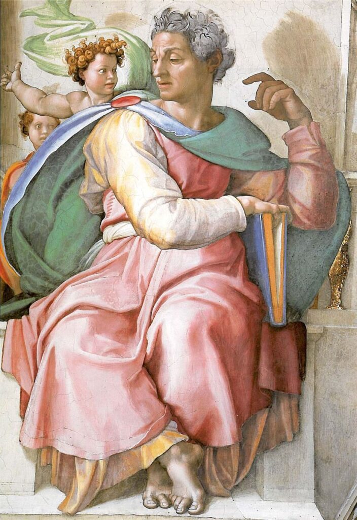 O profeta Isaías pintado por Michelangelo, voz das leituras do Advento