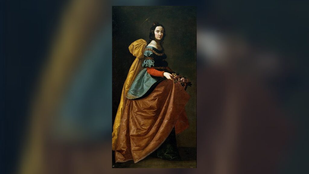 Rainha Santa Isabel de Portugal, a quem a tradição atribui a origem da Festa do Divino