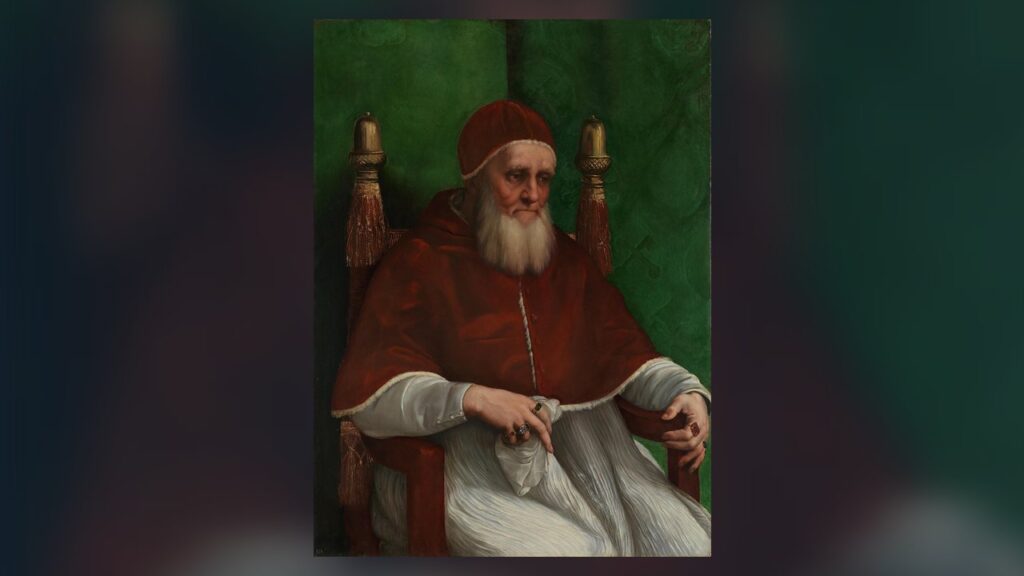Retrato do Papa Júlio II, que chamou os suíços a Roma e fundou a Guarda em 1506