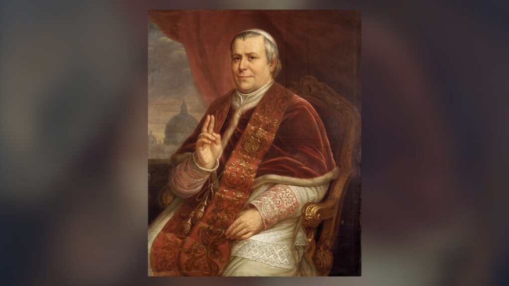 Retrato do Papa Pio IX, que em 1866 confiou o ícone aos redentoristas