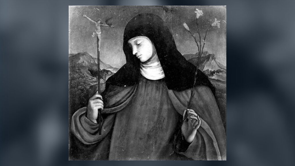 Santa Clara de Assis, pintura de Benedetto Coda no Walters Art Museum