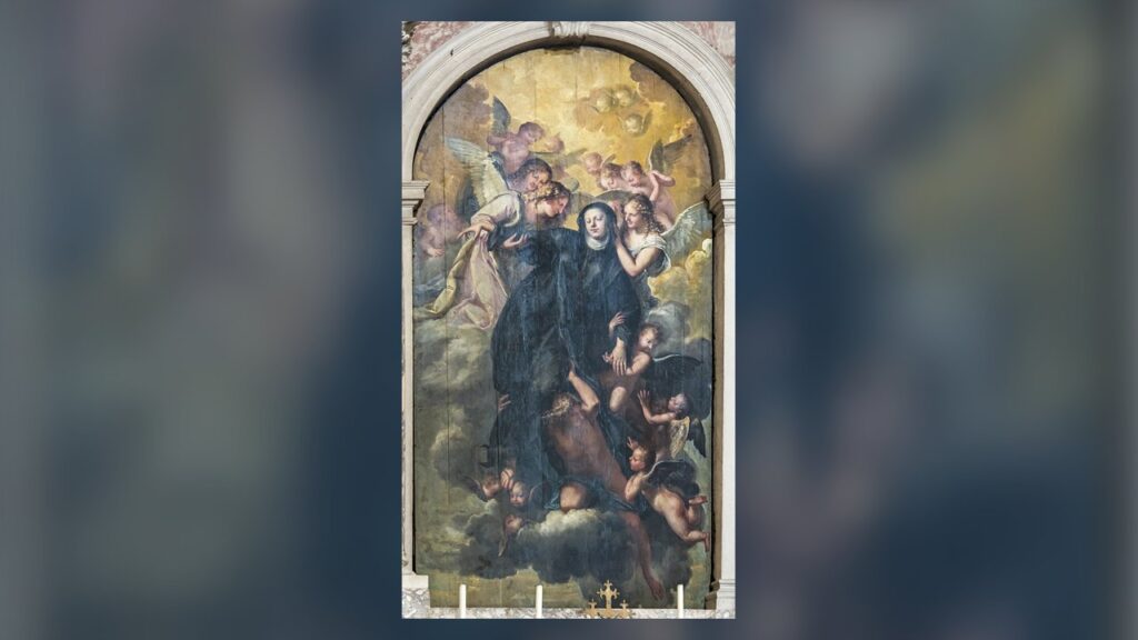 Êxtase de Santa Gertrudes, a Grande, pintura de Pietro Liberi, Pádua