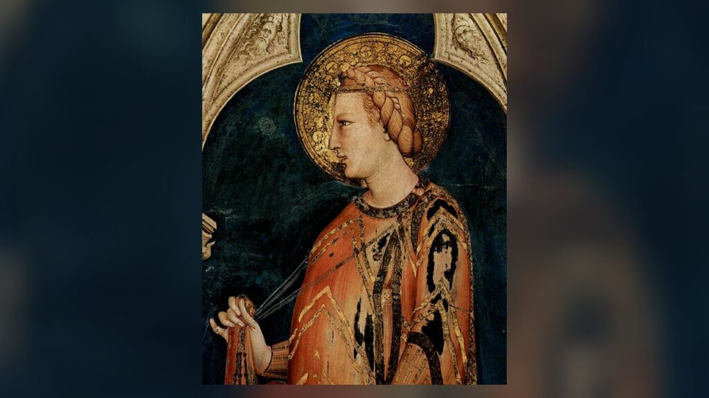 Santa Isabel da Hungria, afresco de Simone Martini em Assis