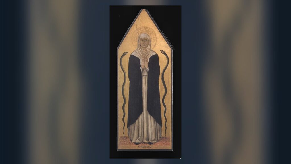 Santa Veridiana, pintura sienense do século XIV