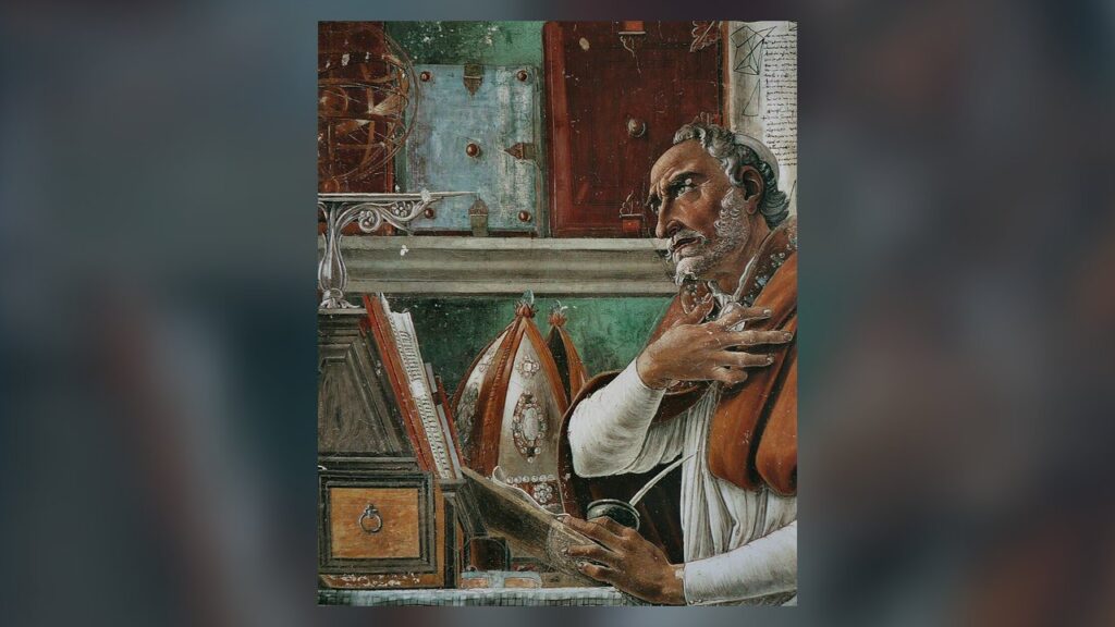 Santo Agostinho em seu estúdio, o Padre que ligou as bem-aventuranças aos dons do Espírito