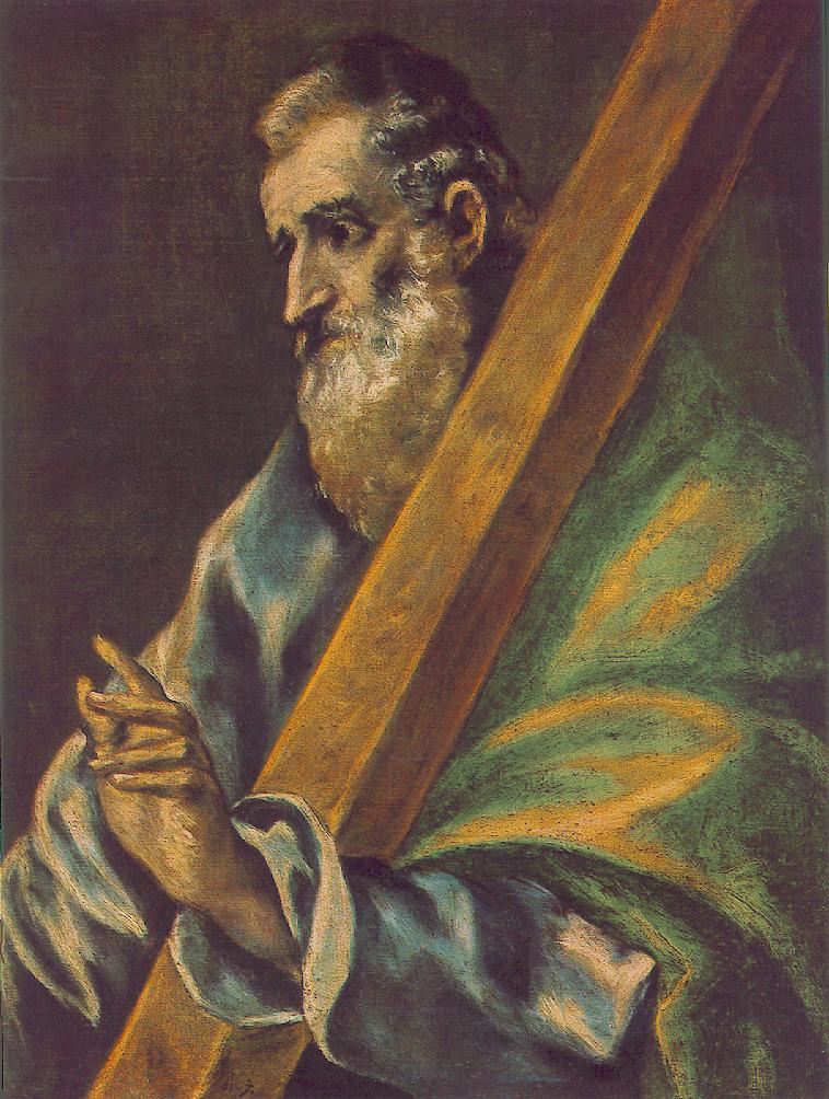 Santo André Apóstolo de El Greco, cuja festa de 30 de novembro marca o início do Advento