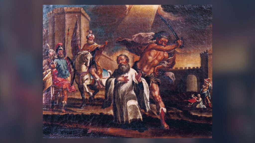 Martírio de Santo Eulógio de Córdoba, pintura da catedral de Córdoba