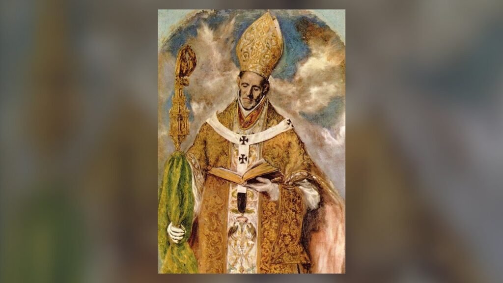 Santo Ildefonso de Toledo, pintura de El Greco