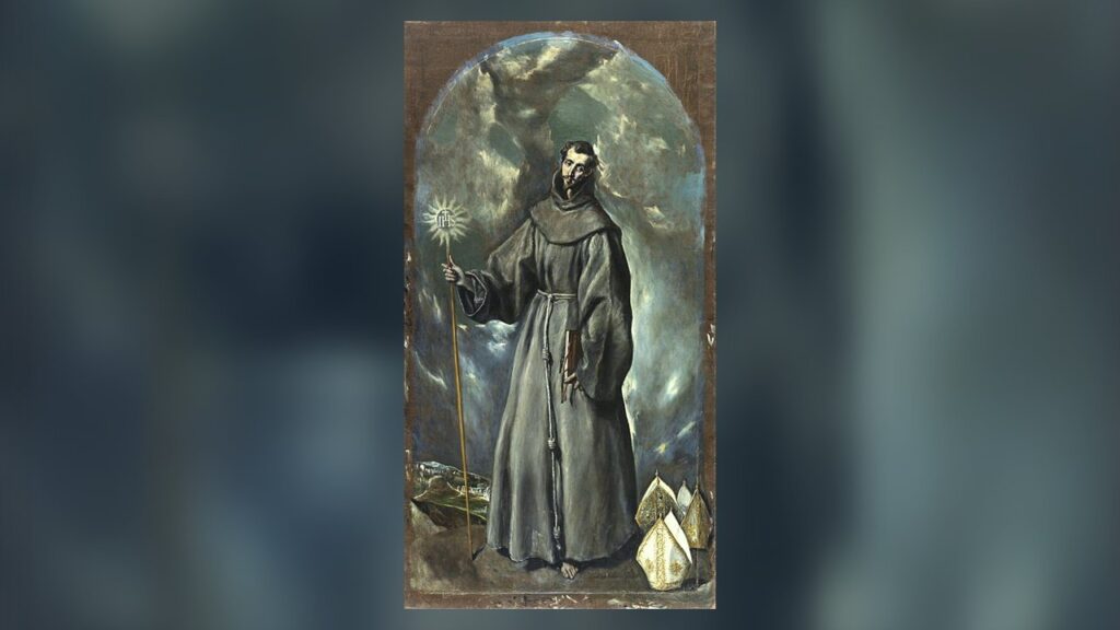 São Bernardino de Sena, pintura de El Greco