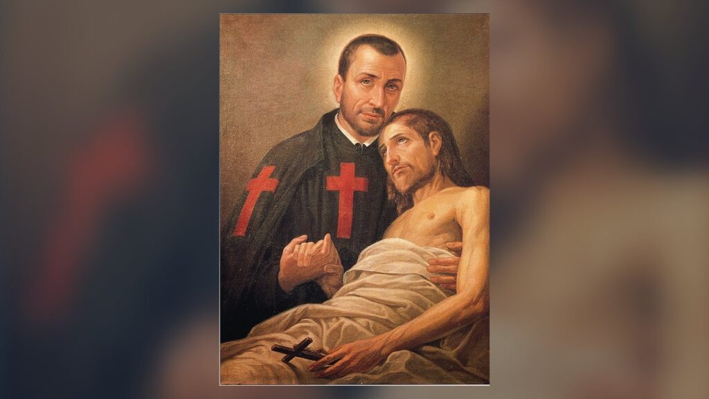 São Camilo de Lellis, pintura de autor desconhecido