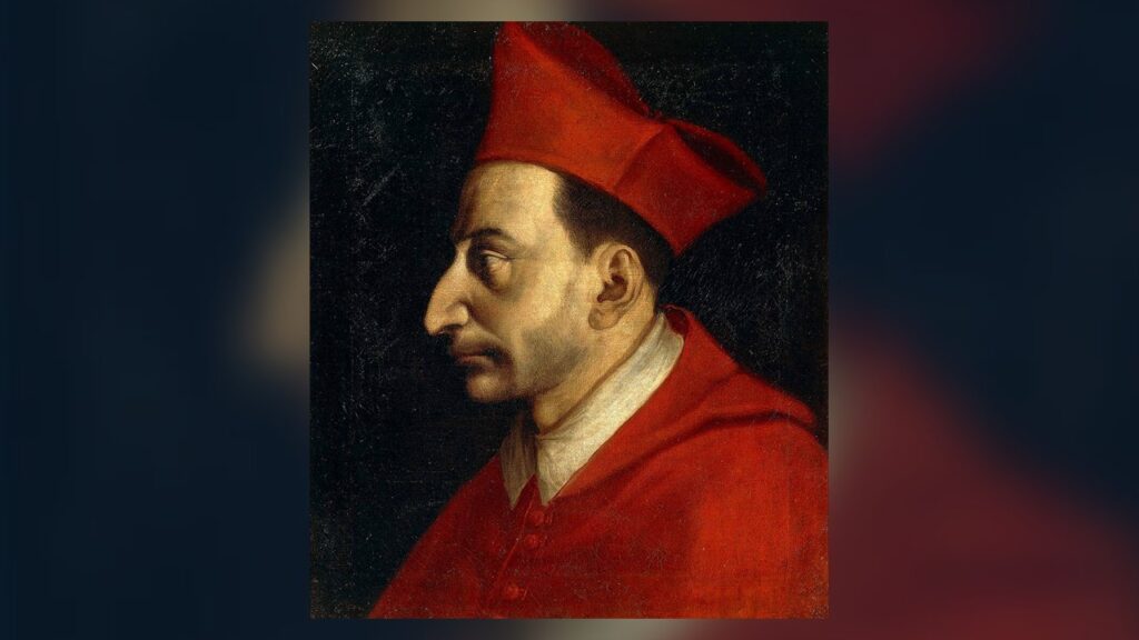 São Carlos Borromeu, retrato de Giovanni Ambrogio Figino