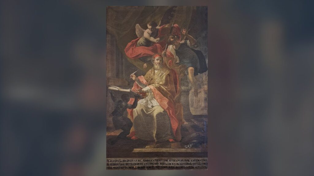 São Gelásio I, papa, estátua de Josef T. Rotter, cerca de 1760, Brno