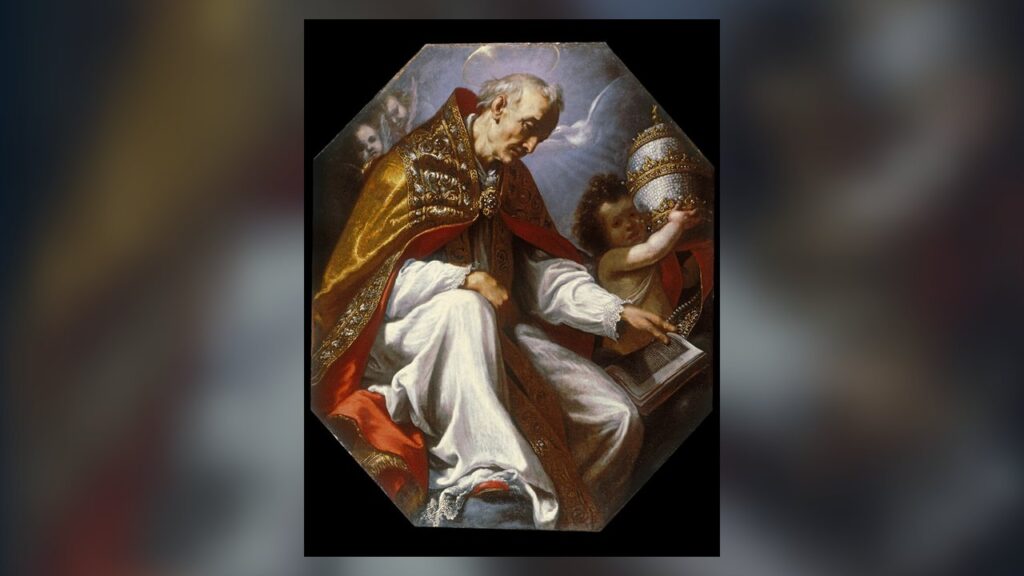 São Gregório Magno, papa, a quem se liga o costume das trinta Missas gregorianas