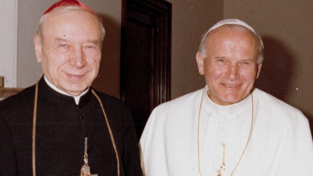 São João Paulo II ao lado do cardeal Wyszyński em 1980, no tempo das catequeses sobre o amor humano
