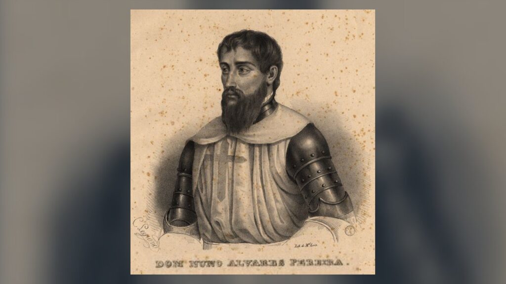 São Nuno Álvares Pereira, litografia de Charles Legrand, 1841