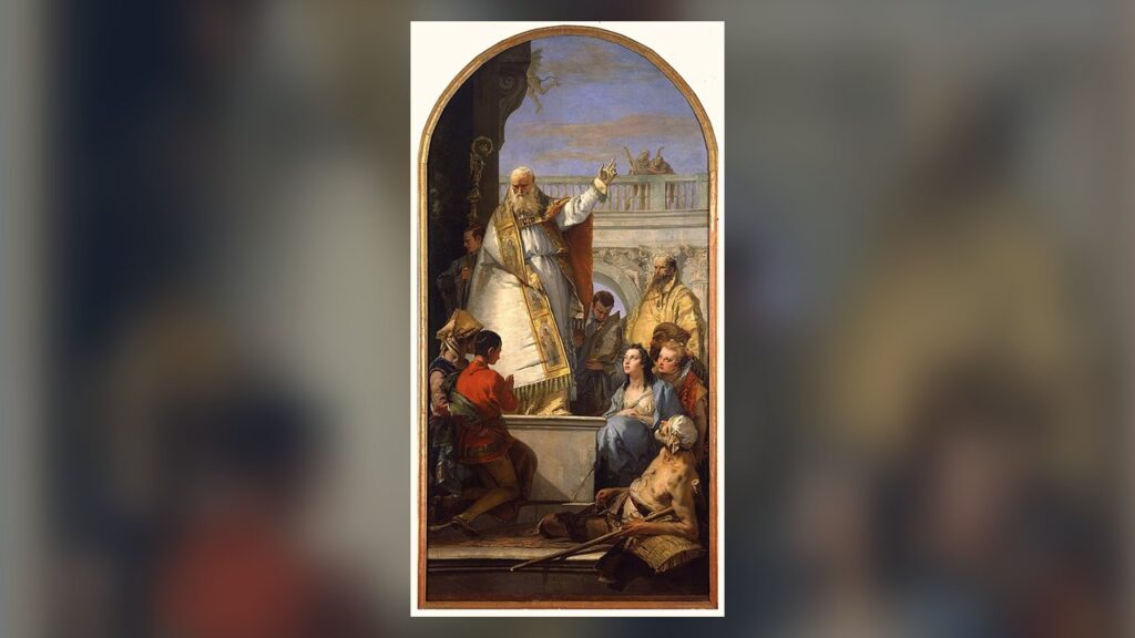 São Patrício, bispo, pintura de Giovanni Battista Tiepolo