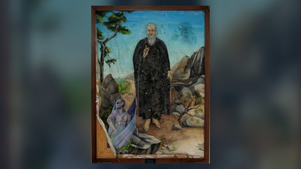 São Nilo de Rossano, o Jovem, retrato no Santuário de São Nicodemos, Mammola